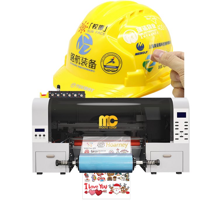 Hot Sale A3 Size UV Dtf Printer Roll to Roll Ab Cold Transfer Film sticker Printing machine Crystal Label uv sticker printer