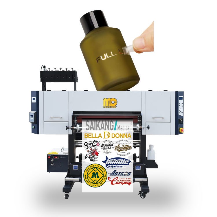 Hot Sale A3 Size UV Dtf Printer Roll to Roll Ab Cold Transfer Film sticker Printing machine Crystal Label uv sticker printer