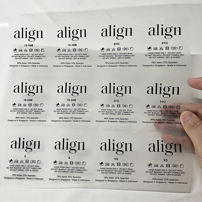 Custom design high quality screen print fabric dtf t shirt iron on clothing heat transfer printing sticker vinyl decals labels