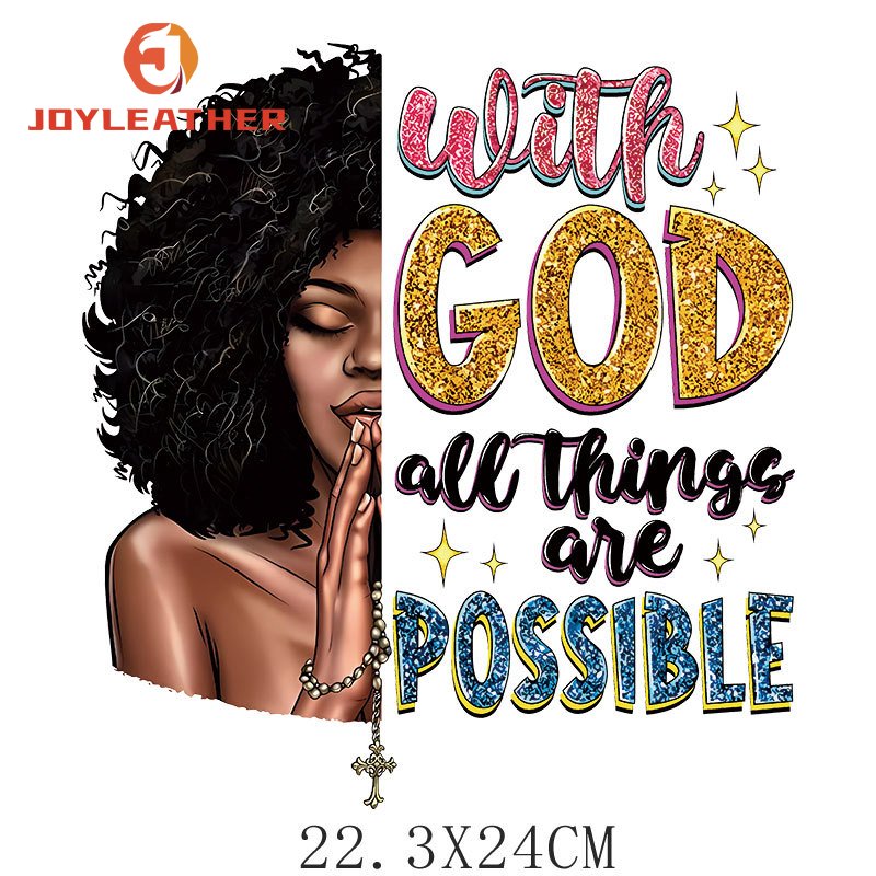 Custom Vinyl Sublimation Paper Black Girl Heat Transfer Plastisol Heat Transfers For t-shirt