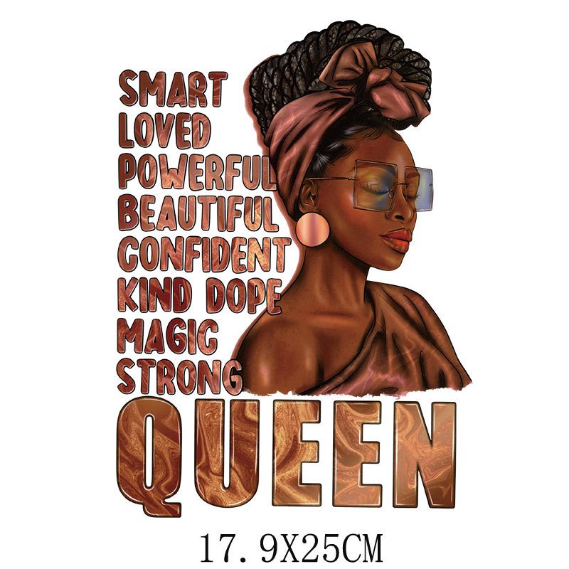 Custom Vinyl Sublimation Paper Black Girl Heat Transfer Plastisol Heat Transfers For t-shirt