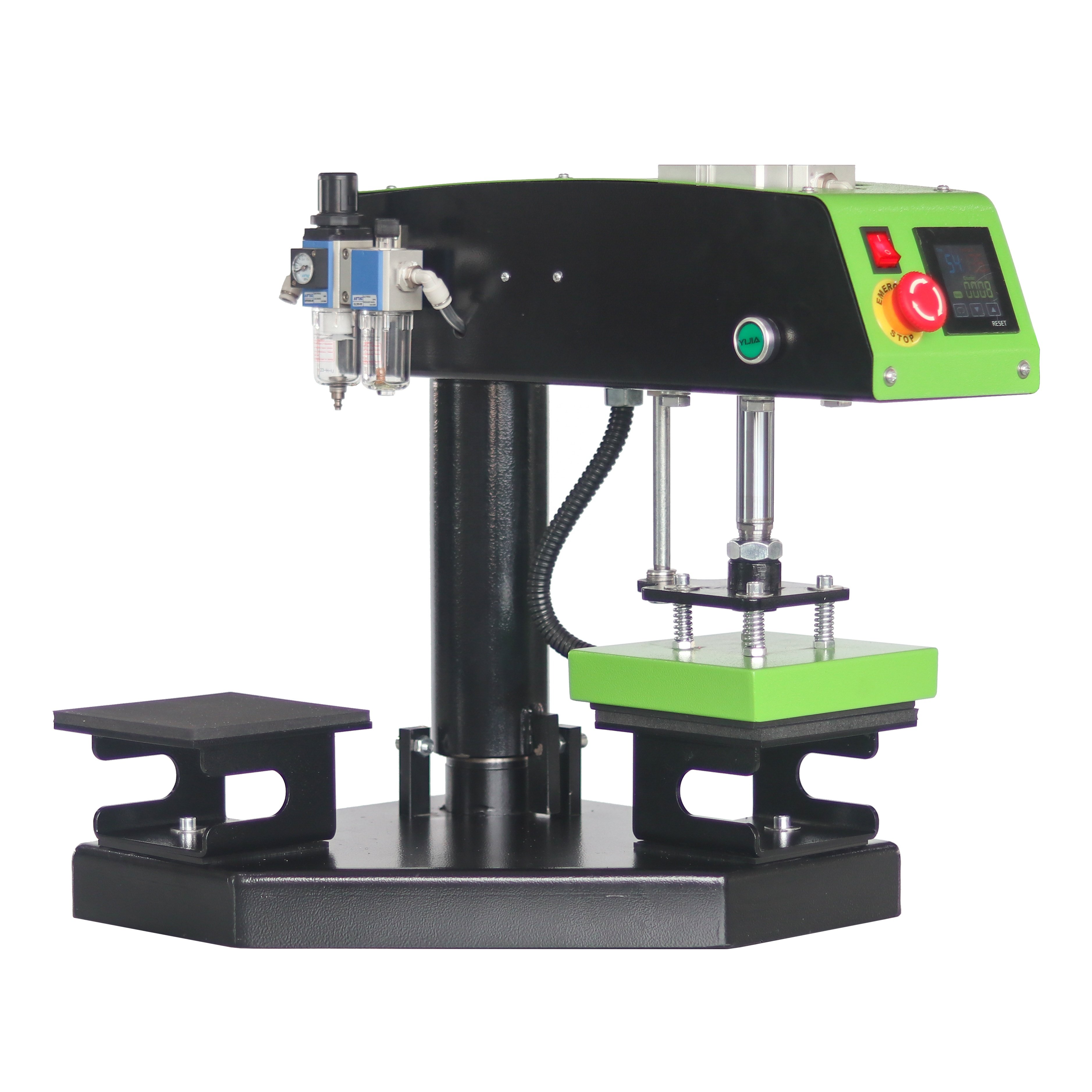 Pneumatic Heat Press Machine Rotary Design Double Working Tables T shirt Heat Press Printing LOGO Pictures Sublimation Transfer