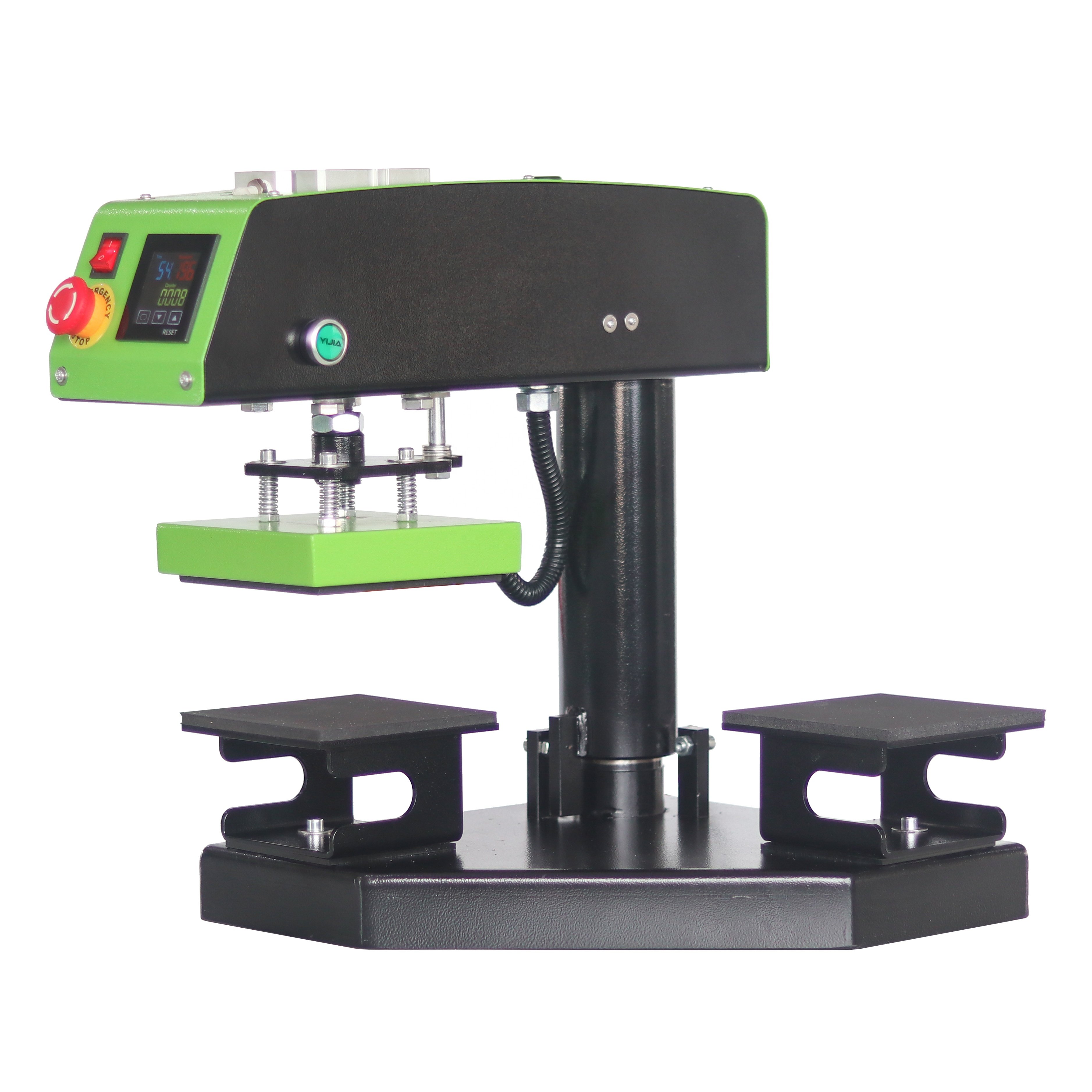 Pneumatic Heat Press Machine Rotary Design Double Working Tables T shirt Heat Press Printing LOGO Pictures Sublimation Transfer