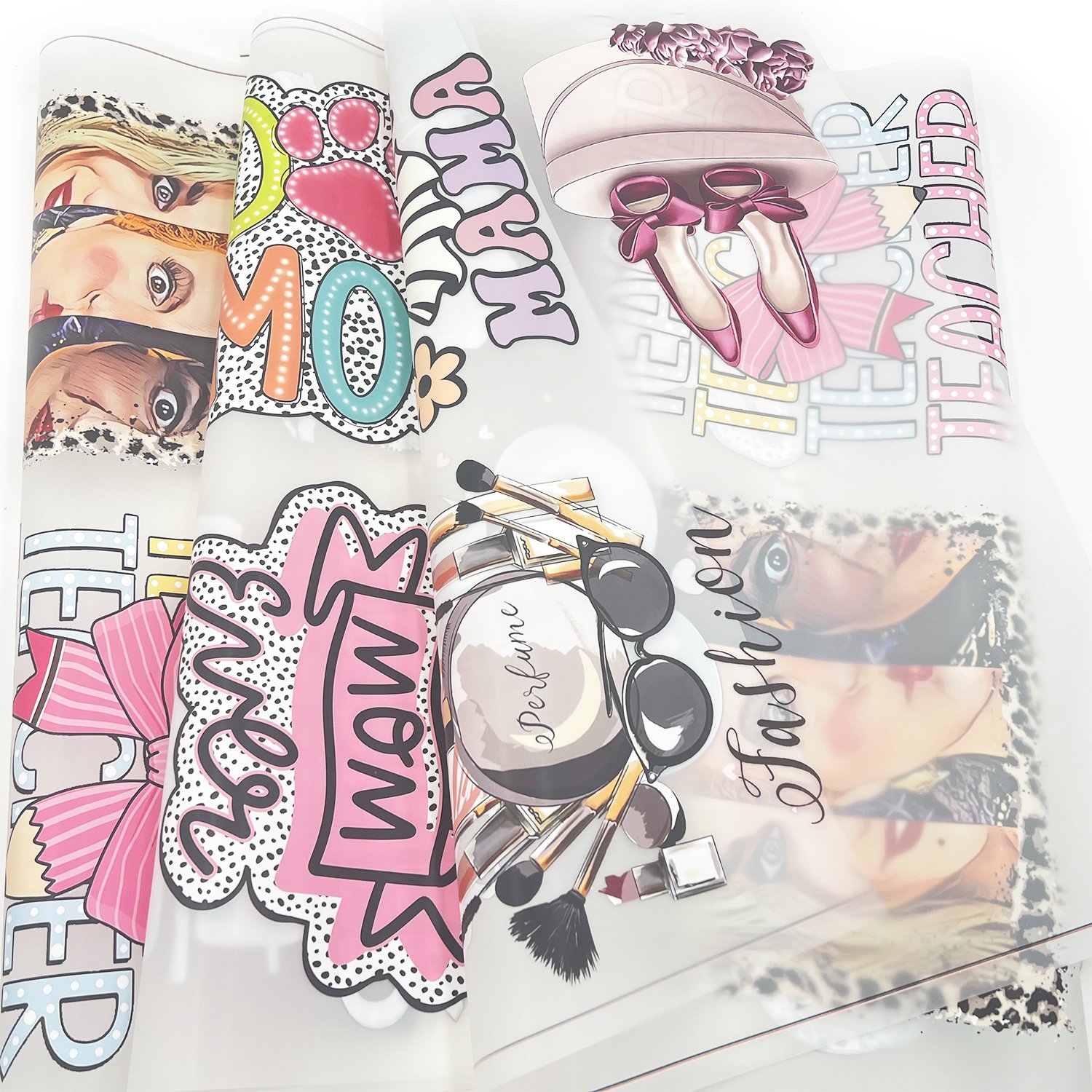 No Minimum Plastisol DTF Digital Printing Custom designer Ready To Press Heat Transfer Designs For T Shirts Clothes Bags Hats