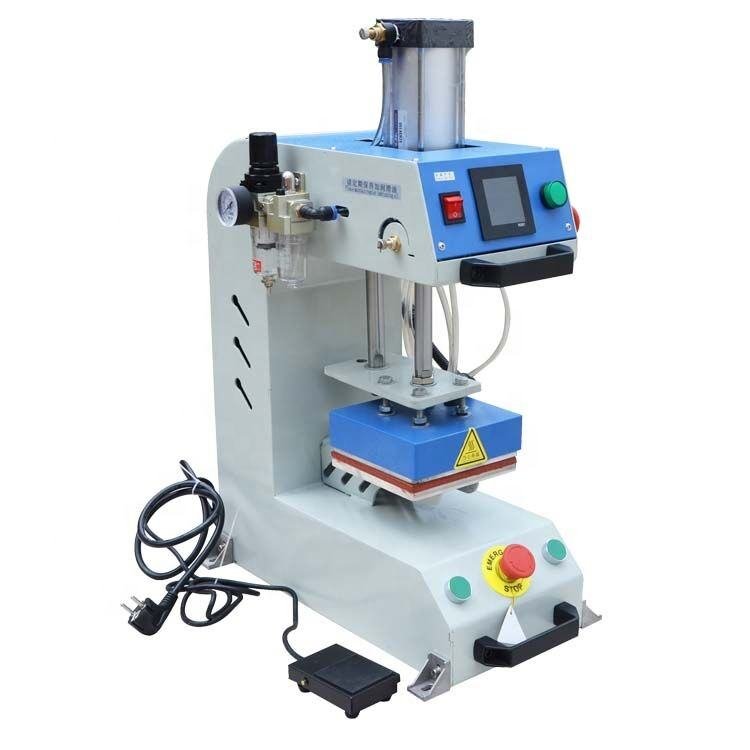 Pneumatic Mark Label Heat Press Transfer Machine Chinese Factory Heat Press Machine Logo Print for clothing
