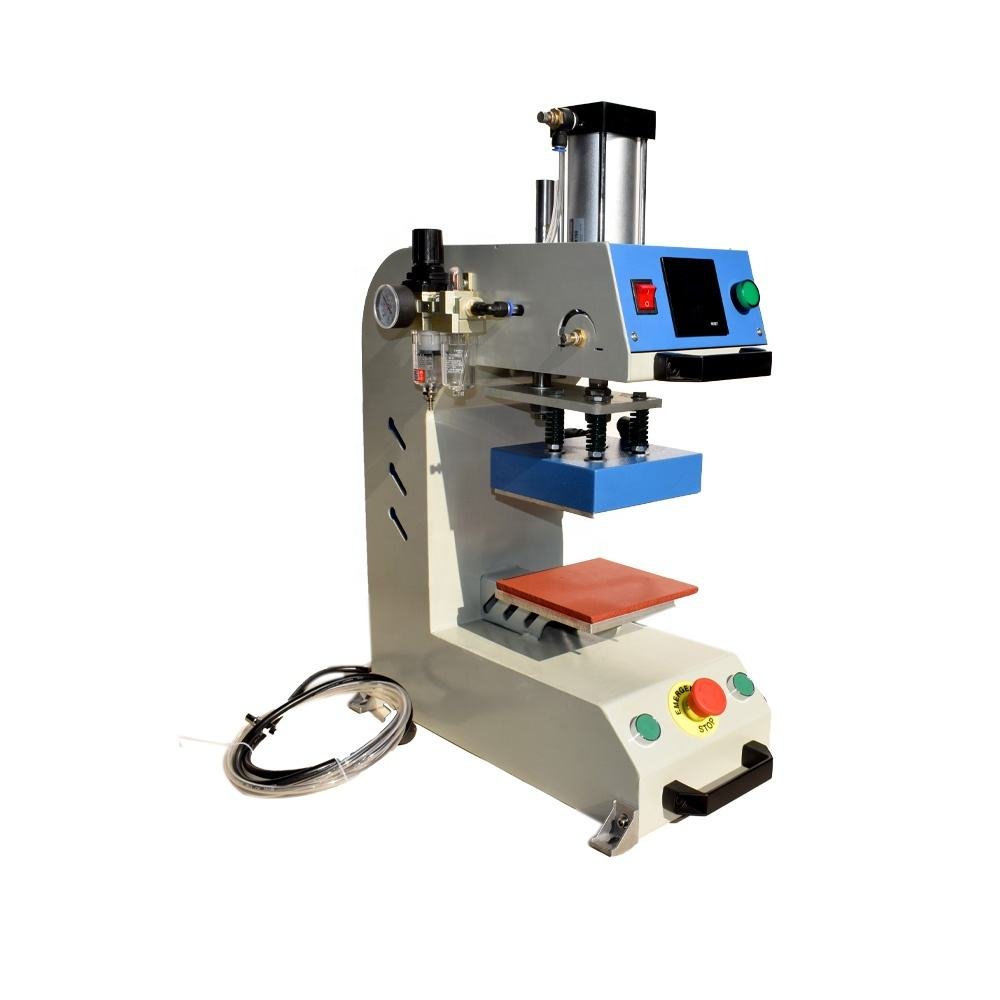 Pneumatic Mark Label Heat Press Transfer Machine Chinese Factory Heat Press Machine Logo Print for clothing