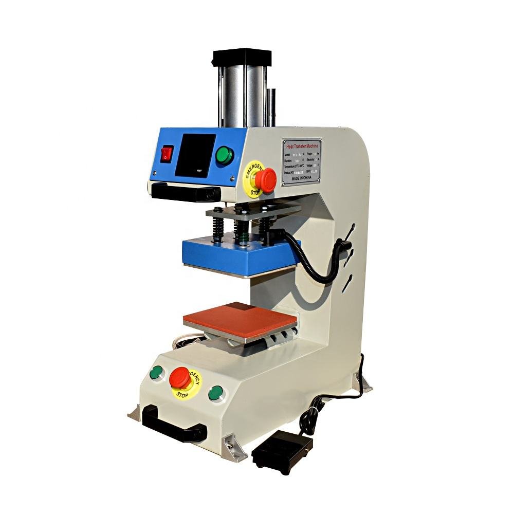 Pneumatic Mark Label Heat Press Transfer Machine Chinese Factory Heat Press Machine Logo Print for clothing