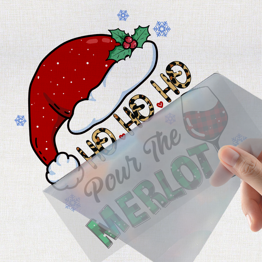 Yunshang Custom dtf grinch merry christmas sticker screen print transfers christmas iron on transfer for clothes t-shirt