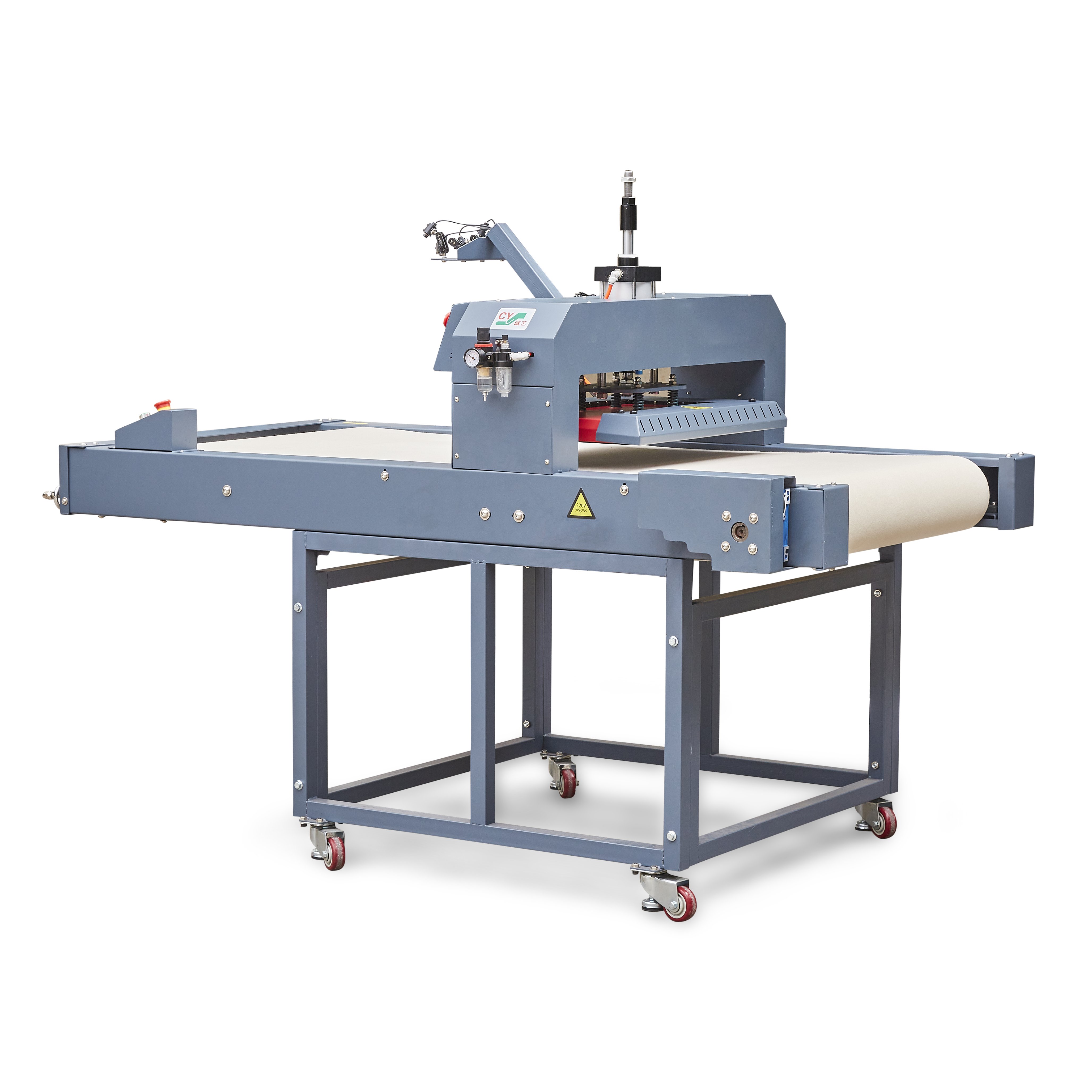 J Conveyor belt Heat press white t shirt printing sublimation Heat Transfer machine 40*60cm