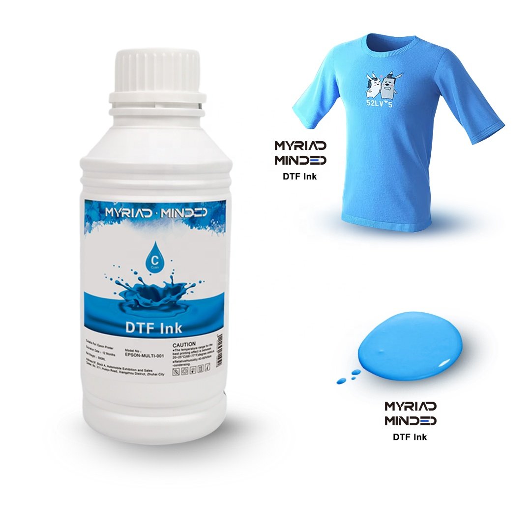 High-quality 1000ML cmykw heat transfer printing dtf direct to film white ink for textile T- shirt inkjet printer