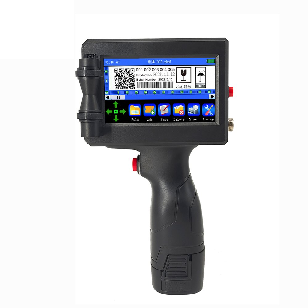 4.3inch Touch Screen Printer Automatic 12.7mm 25.4mm Mini Smart Date Label Printing Machine Manual Inkjet Printer