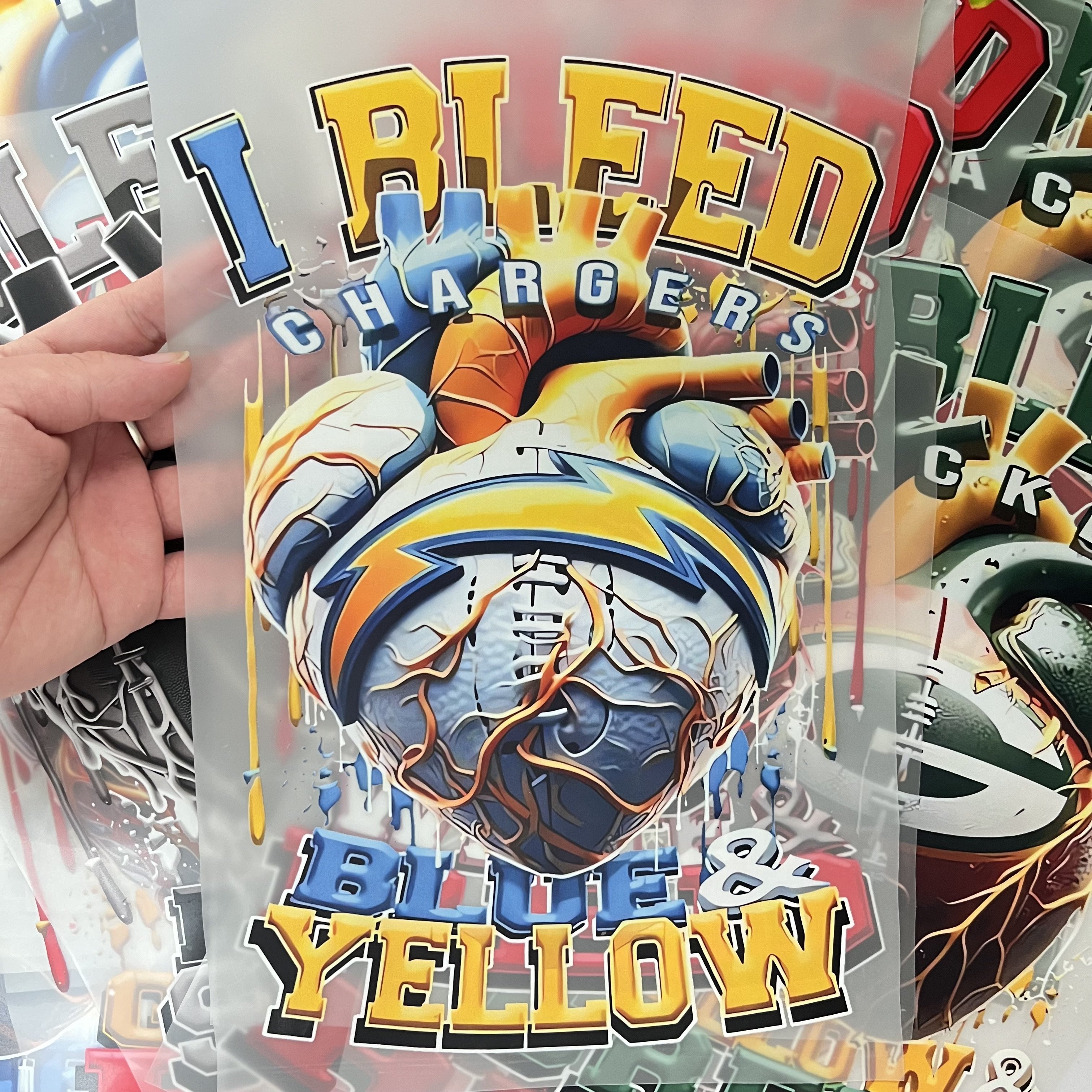 Custom High Quality DTF Heat Transfer Designs Vinyl Screen Print Transfers for T-Shirts Garments Washable and Ready for Press