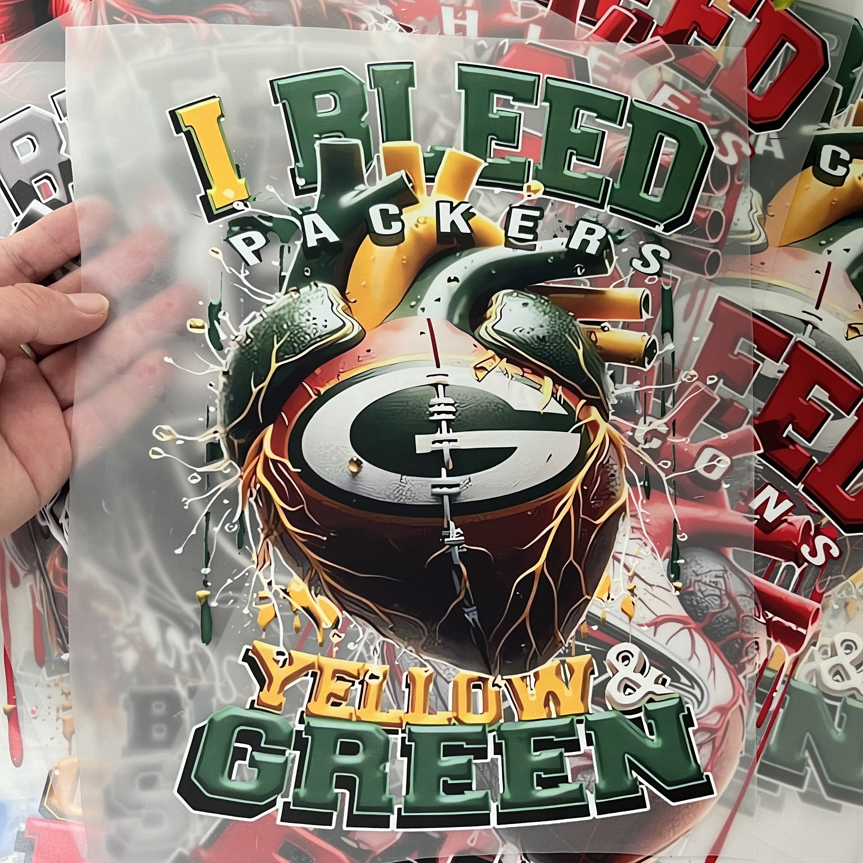 Custom High Quality DTF Heat Transfer Designs Vinyl Screen Print Transfers for T-Shirts Garments Washable and Ready for Press