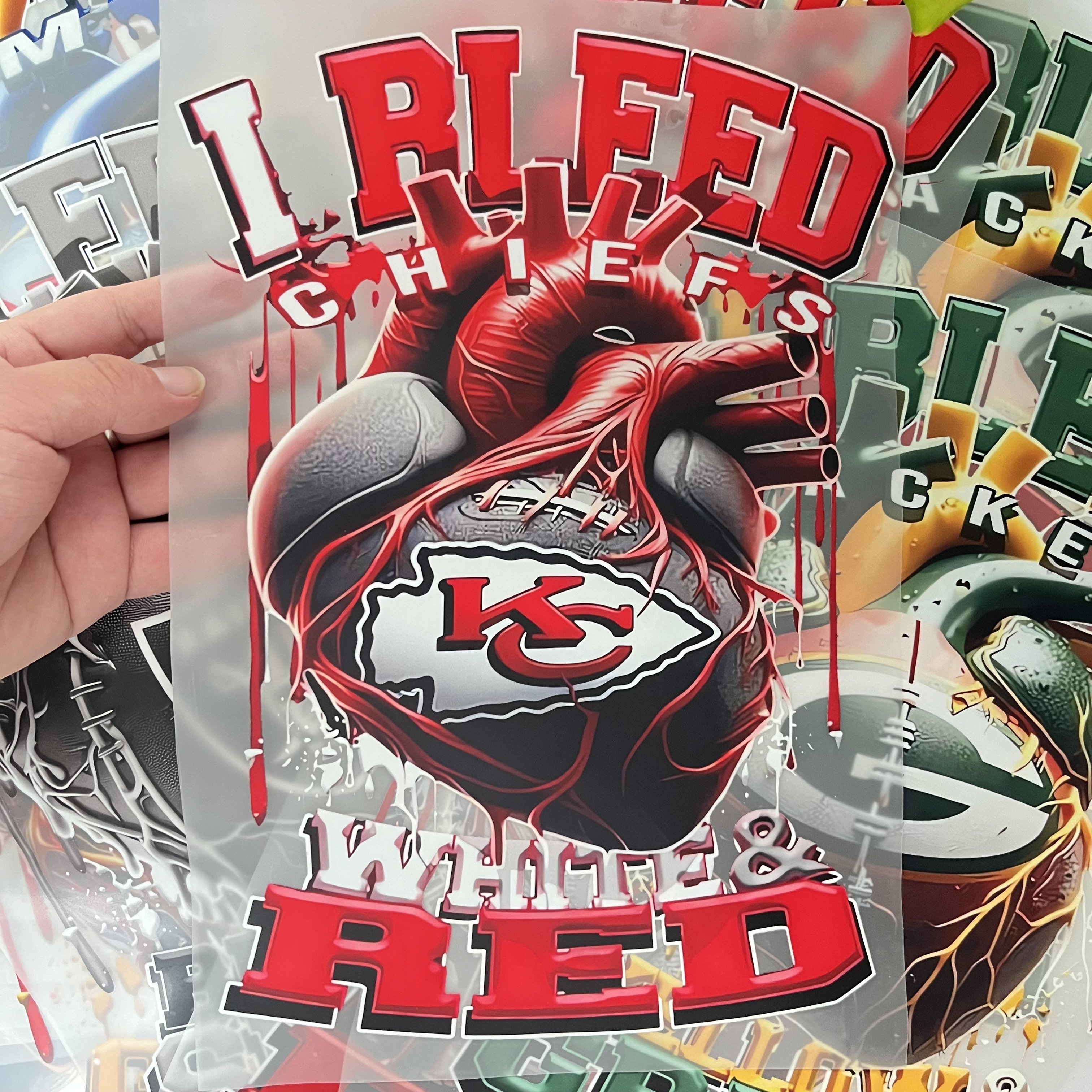 Custom High Quality DTF Heat Transfer Designs Vinyl Screen Print Transfers for T-Shirts Garments Washable and Ready for Press