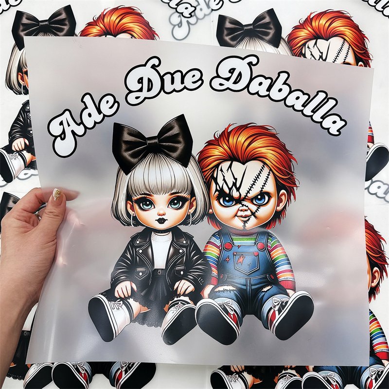 Wholesale customization of high quality DTF screen printing by manufacturers heat transfer printing cartoon stickers