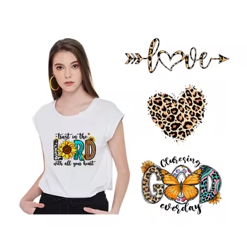 Transfer Ready to Design T-shirts by Heat Transfer Stickers Garment Print Hot Sell Custom Dtf Vinyl Washable Custom Color