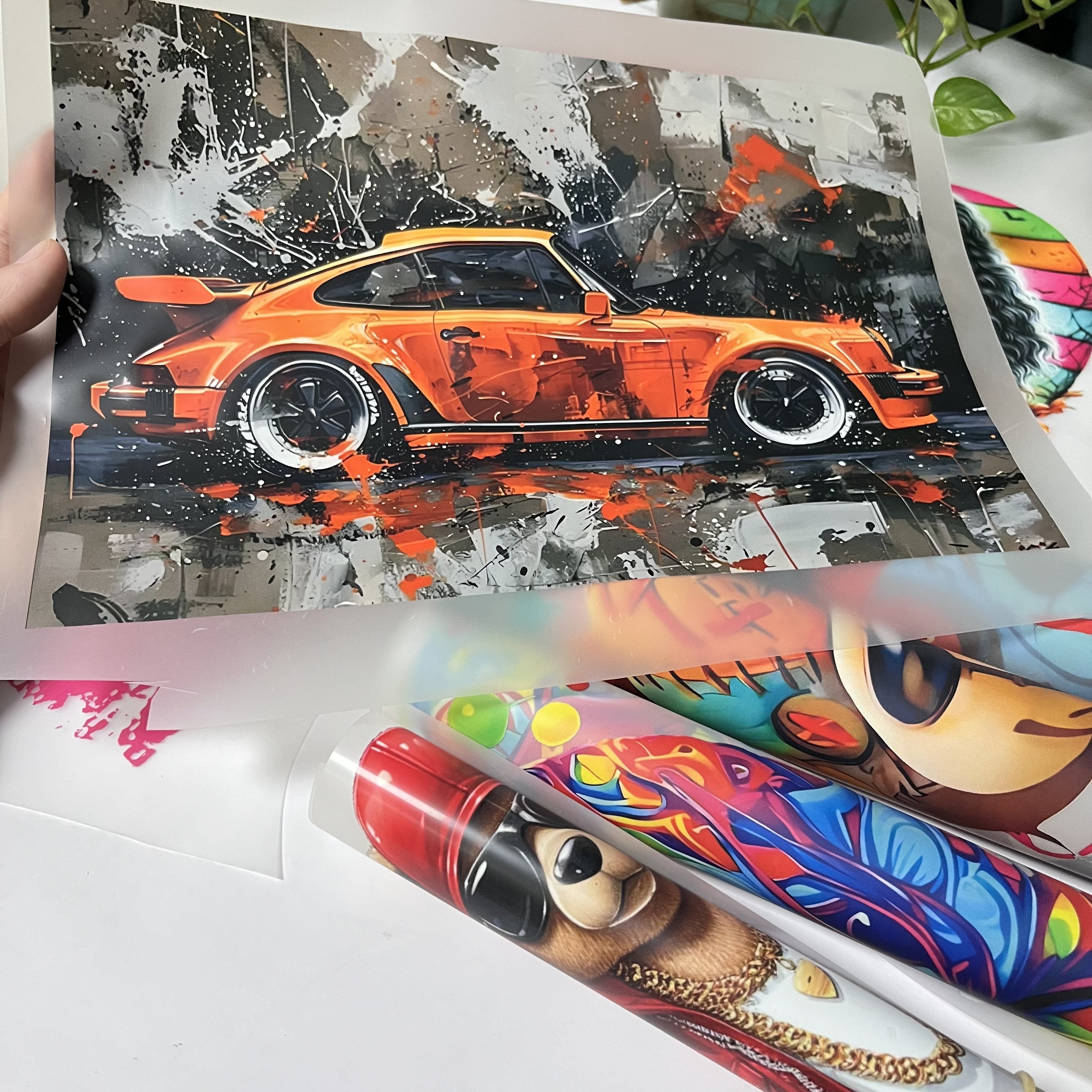 Factory customization high-quality plastic heat transfer for clothing screen print transfers, heat transfers for t-shirts