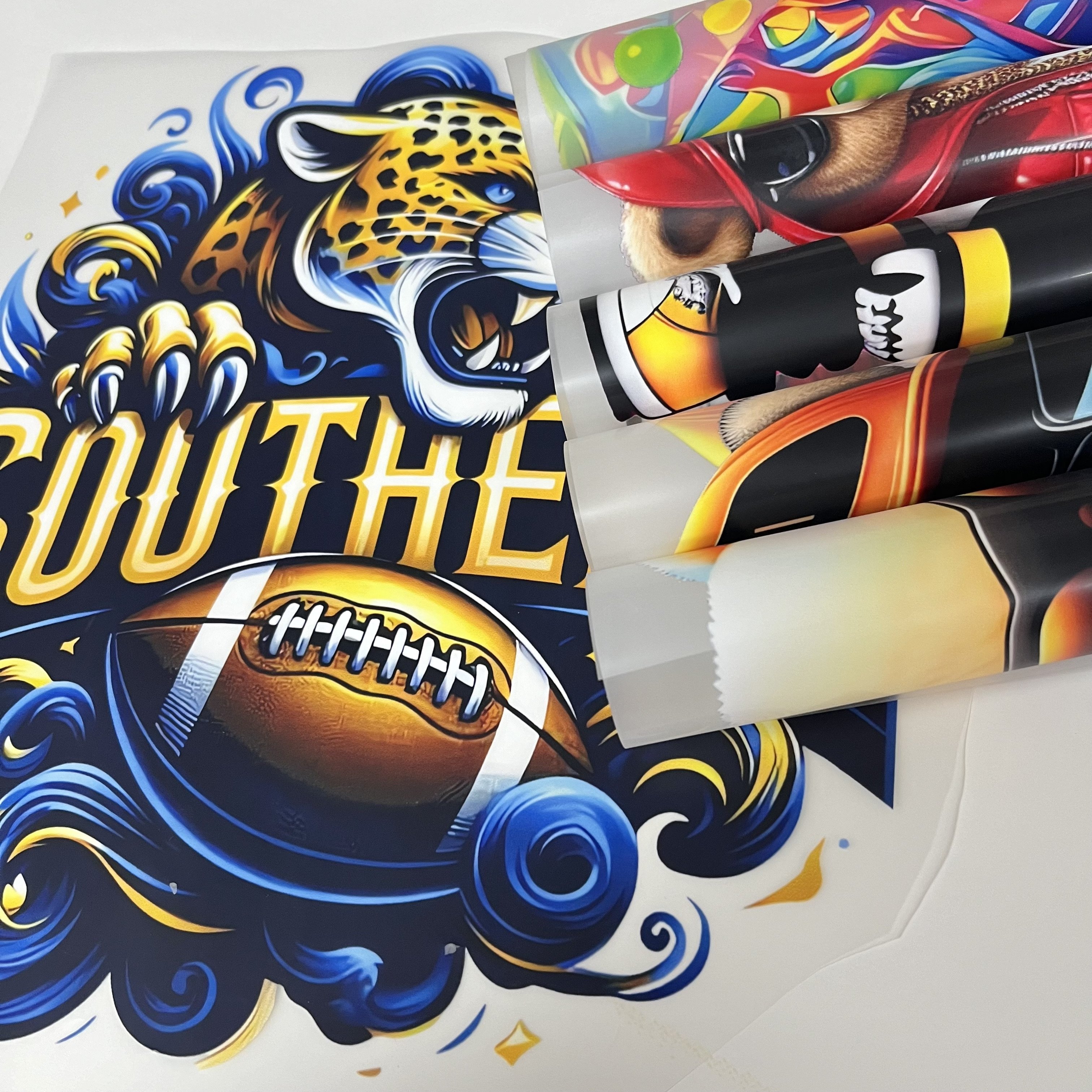 Factory customization high-quality plastic heat transfer for clothing screen print transfers, heat transfers for t-shirts