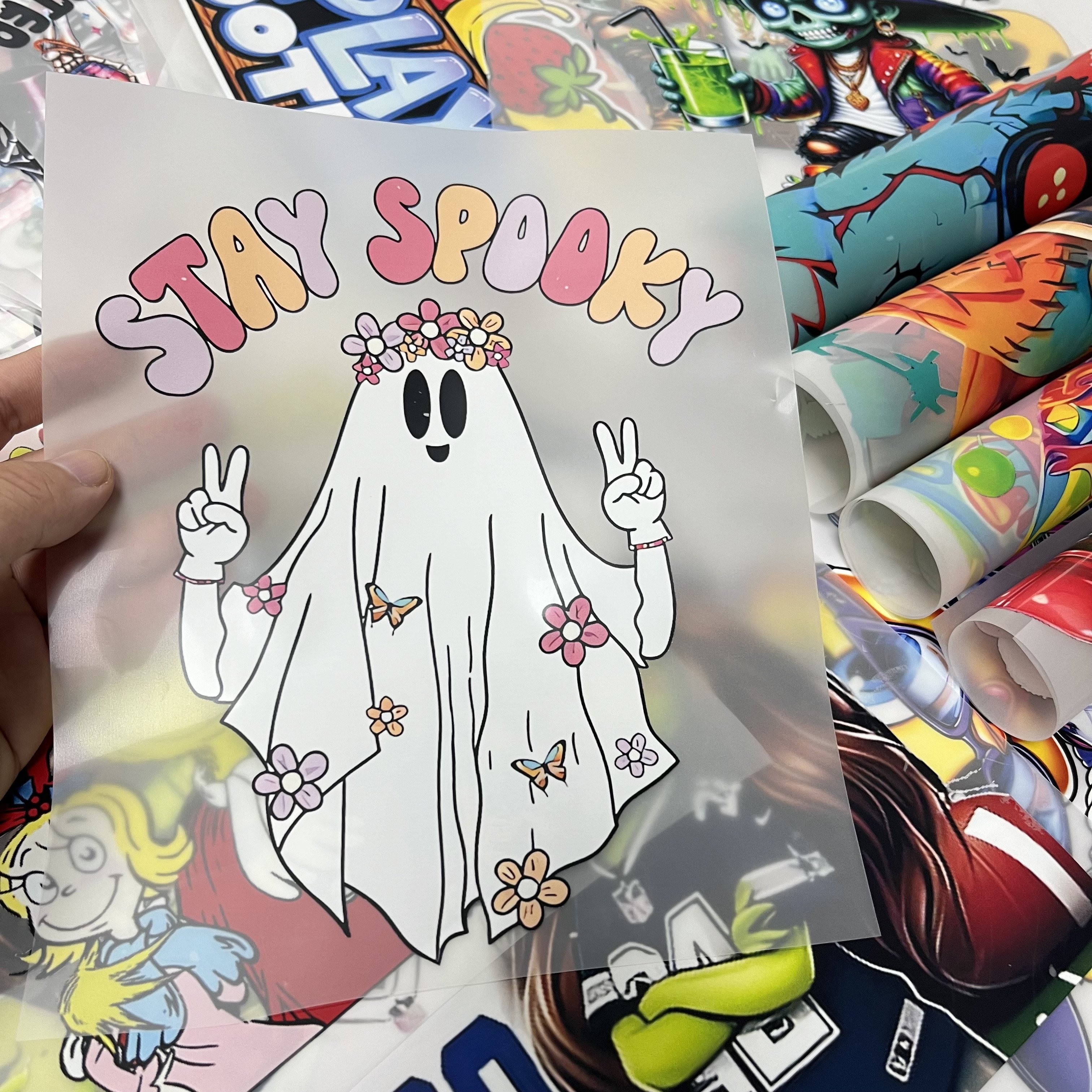 Factory customization high-quality plastic heat transfer for clothing screen print transfers, heat transfers for t-shirts
