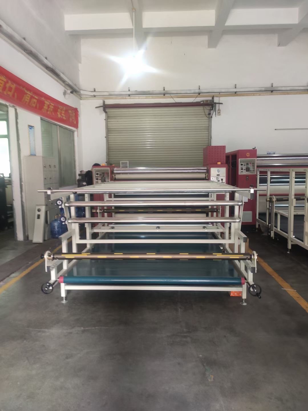 Automatic thermal high productivity upper feeding table oil Roller Heat Sublimation heat transfer machine