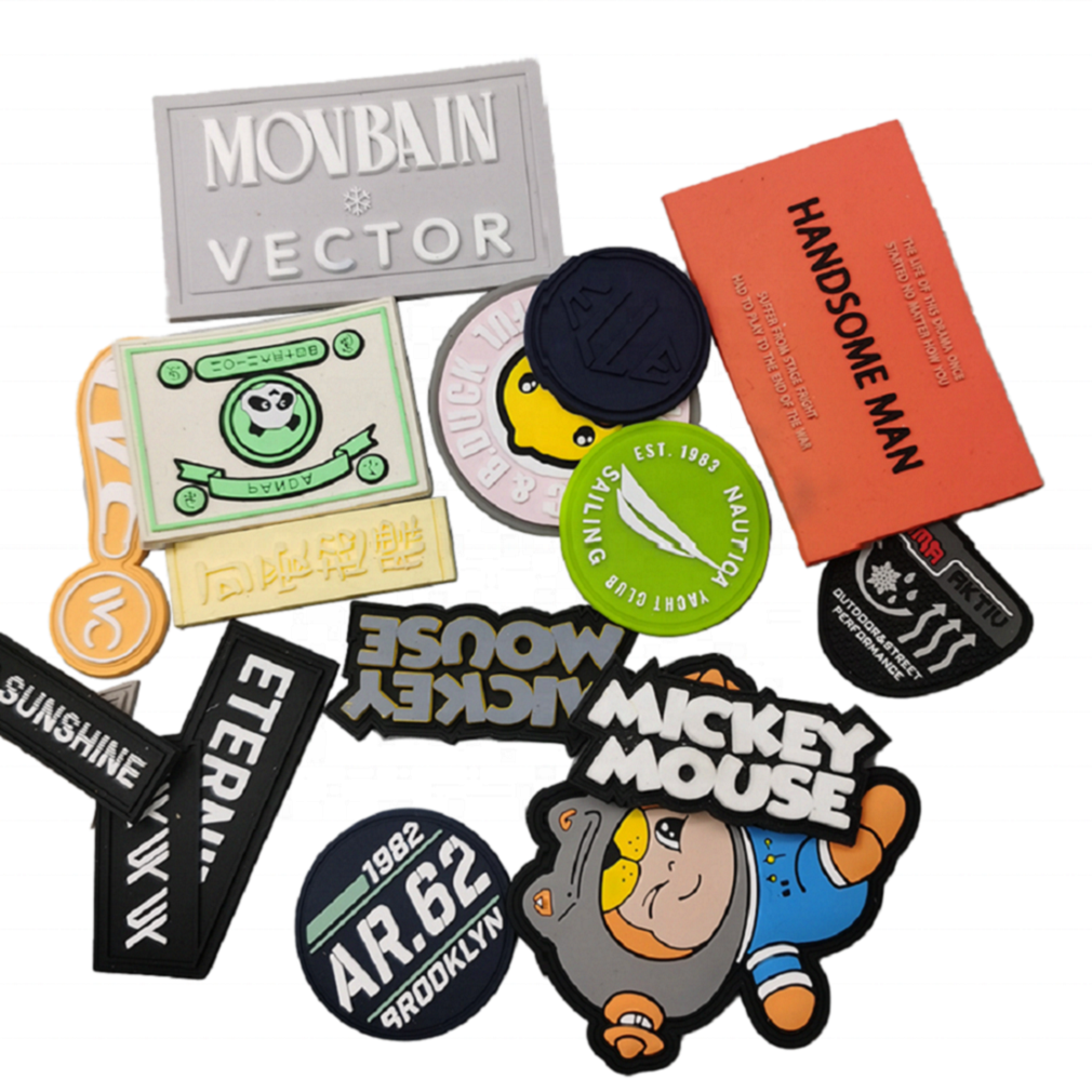 New Design Fashion High-end Soft Colorful 3D Silicone Heat Transfer Printing Label