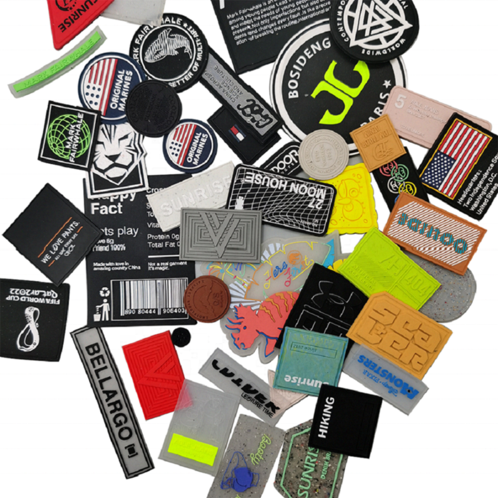 New Design Fashion High-end Soft Colorful 3D Silicone Heat Transfer Printing Label