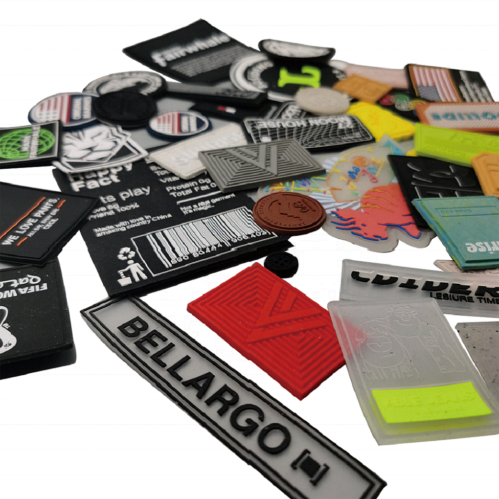 New Design Fashion High-end Soft Colorful 3D Silicone Heat Transfer Printing Label