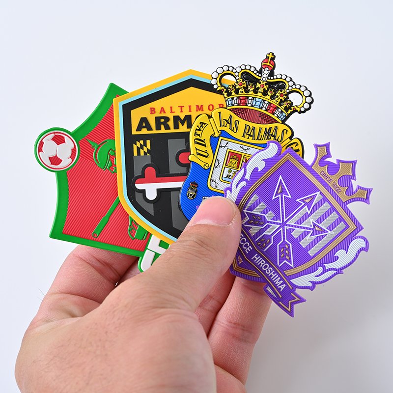 Customized Soft Club Sport Team 3D Custom Colorful Logo Printed High Frequency TPU Plastic patch Iron On Tpu Patch Garment Badge