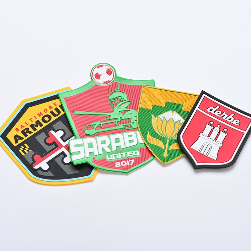 Customized Soft Club Sport Team 3D Custom Colorful Logo Printed High Frequency TPU Plastic patch Iron On Tpu Patch Garment Badge