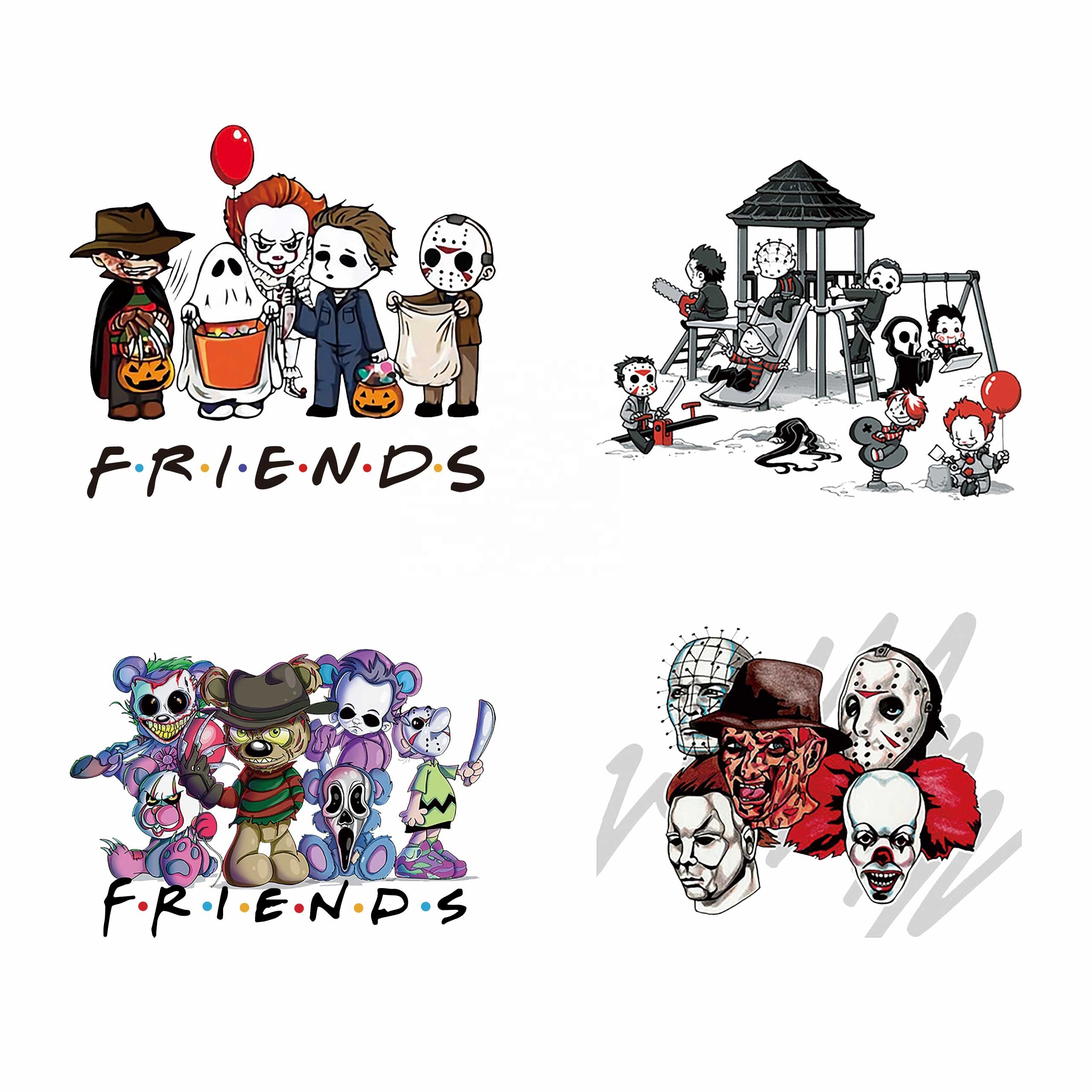 Factory wholesale low moq halloween dtf heat transfers printing vinyl stickers ready to ship heat press logo for t shirts