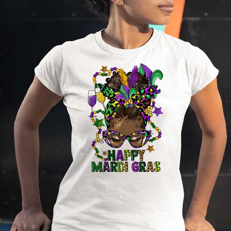 2024 Mardi Gras Designs DTF Heat Transfers Full Color Offset Printing Mardi Gras Heat Transfer Prints For Cloth