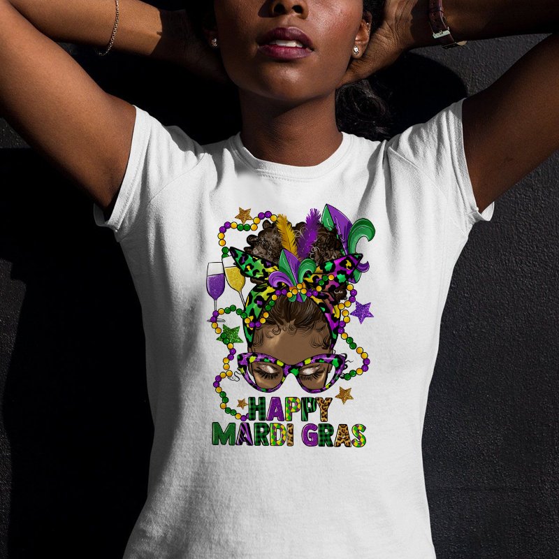 2024 Mardi Gras Designs DTF Heat Transfers Full Color Offset Printing Mardi Gras Heat Transfer Prints For Cloth