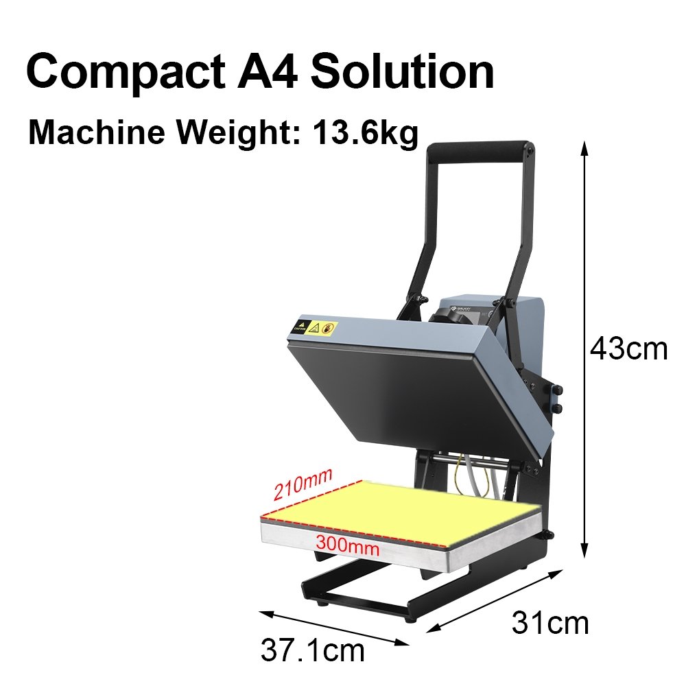 Wholesale Galaxy Press GS-805 Small A4 Size Manual Sublimation Dtf Transfer Printing Heat Press Machines For Vinyl Crafters