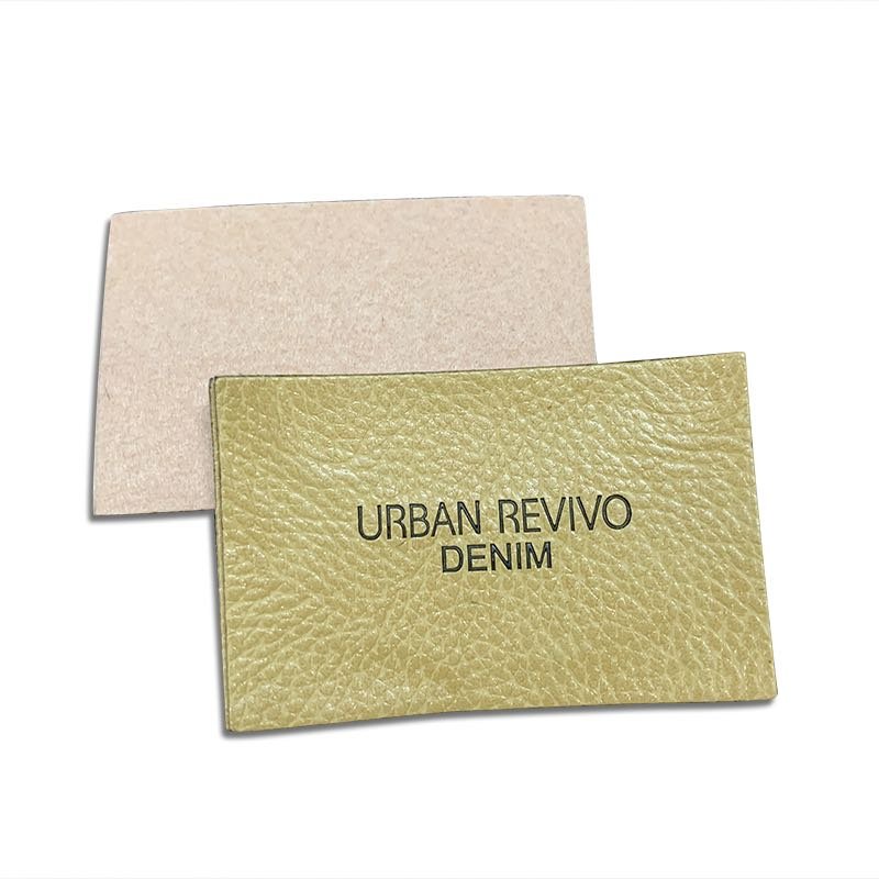factory custom leather patch for logo heat transfer print