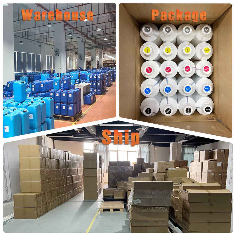 Xcellent No Clog Direct to Film White Ink CMYK Heat Transfer Printing 1000ML DTF Ink for DTF Printer