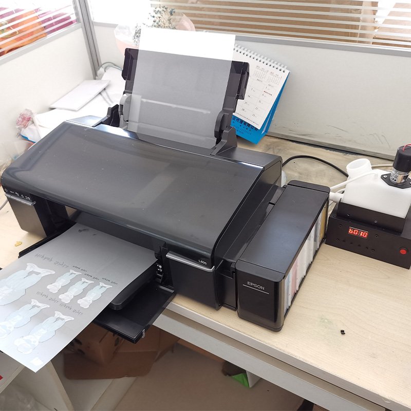 Ink Ciss Circulation System 250ML DTF White Provided Ice Cream Paper Cup Semi-automatic Silk Printing Machine Pigment Ink 1.5
