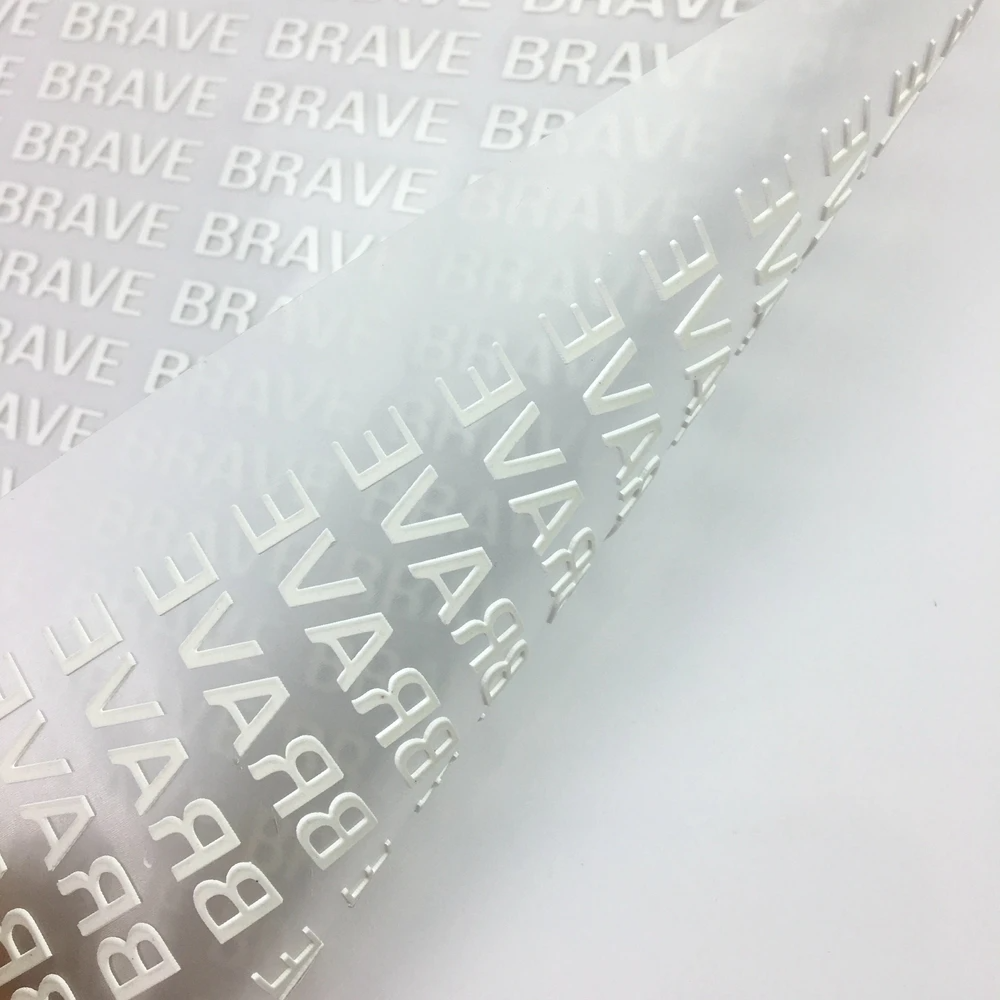 Customized recycled embossed stickers 3d rubber silicone heat transfer printing label dtf heat transfer for t-shirt