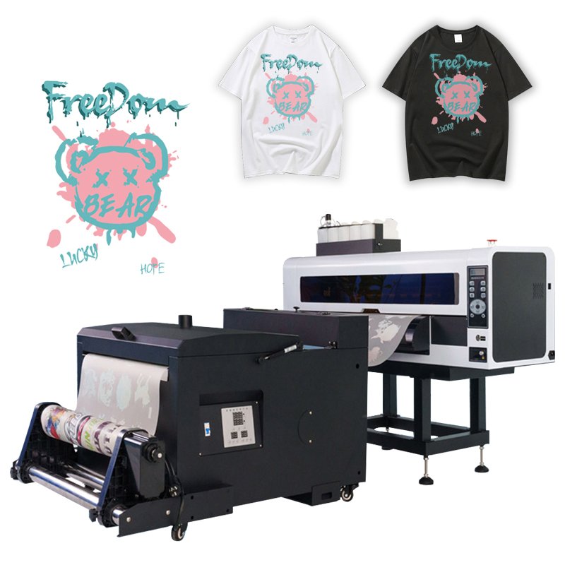 OKAI 24inch Dtf Tshirt Printing Machine A1 60cm Dtf Printer With 2 Xp600 /i3200 Head
