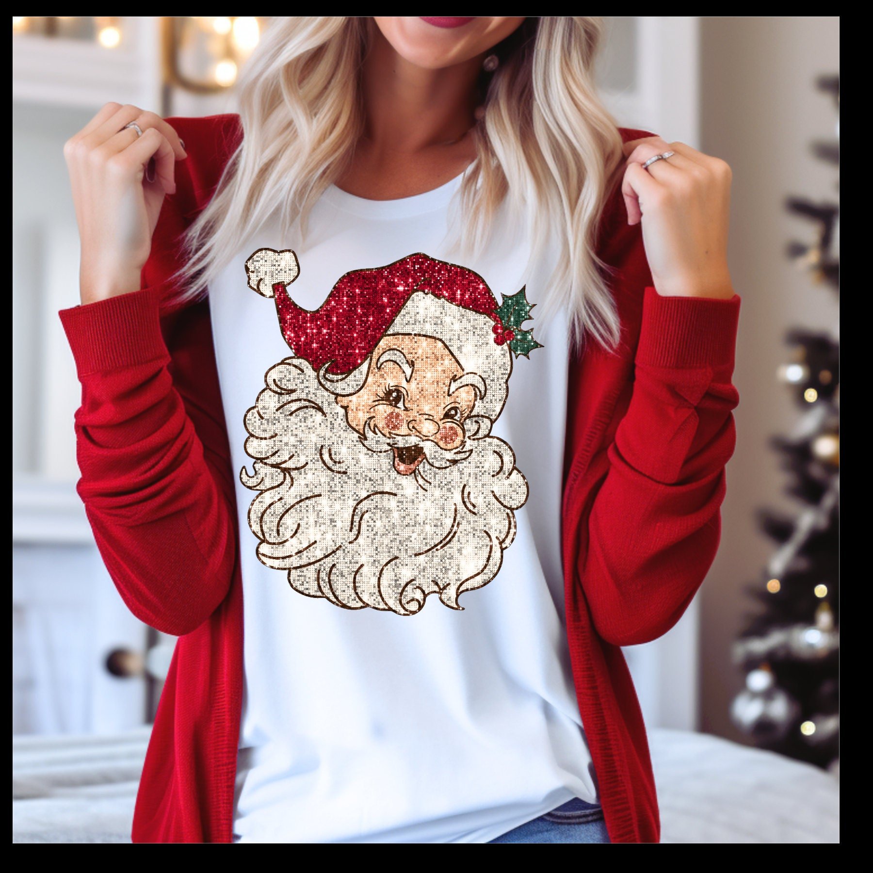 Free Sample wholesale customized Christmas heat press sticker transfer printing vinyl custom DTF heat transfer for t-shirt