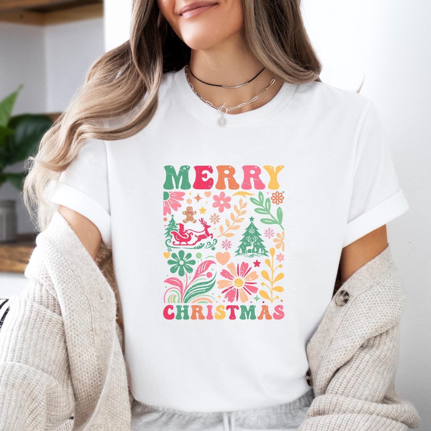 Free Sample wholesale customized Christmas heat press sticker transfer printing vinyl custom DTF heat transfer for t-shirt