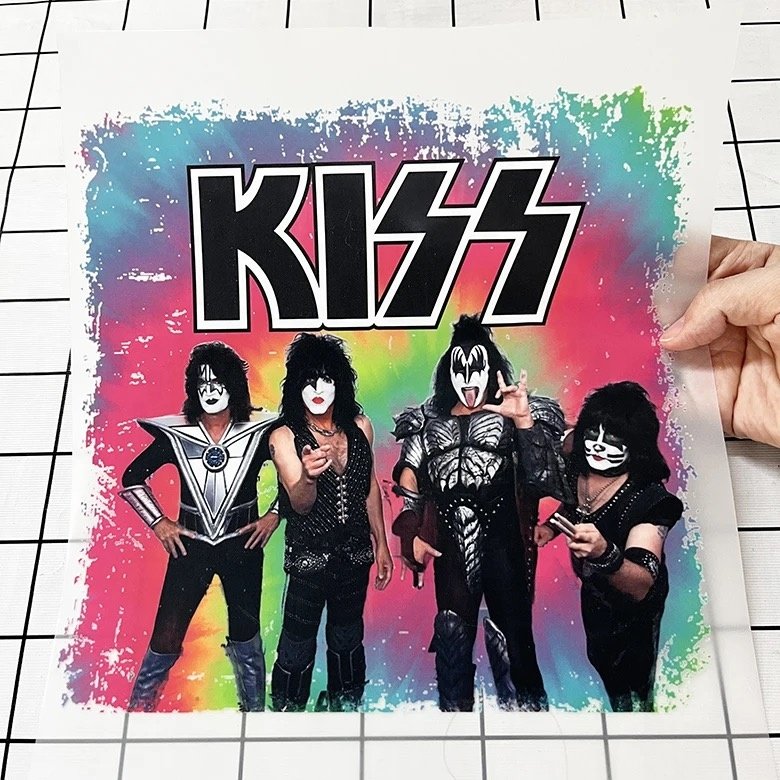 Custom DTF Transfer Print Cool Garment Stickers Cartoon Heat Transfer Printing DTF Irin on Heat Press for t-shirt