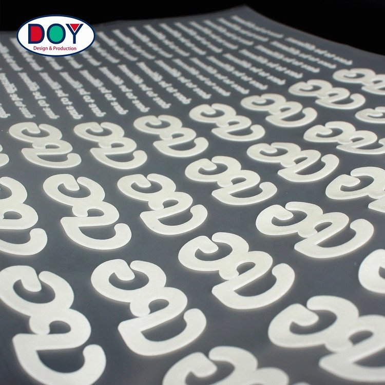 High Quality Custom PU Rubber Tagless Labels Heat Transfer with 3D Letters and Numbers Name Logo