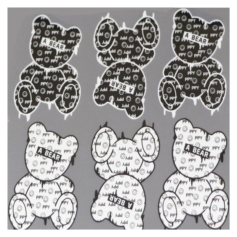 Factory Custom Brand Name Logo Heat Press Transfer Stickers Labels Heat Transfer