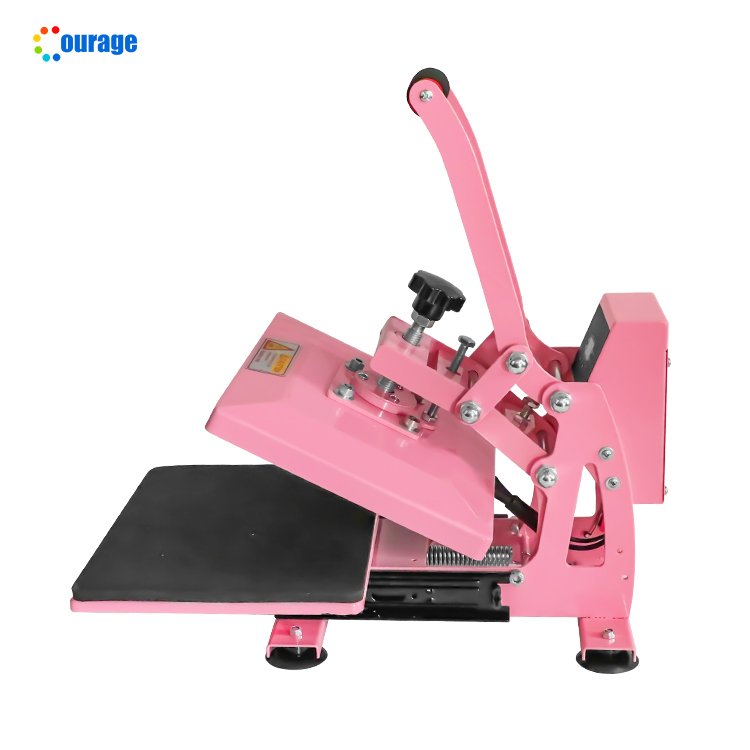 Courage sliding type A4 size 23*30cm shirt sublimation heat press printing machine T shirt transfer printing machines