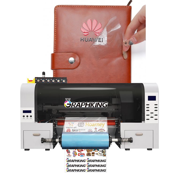 2023 New A3 UV Dtf sticker Printer Direct to Ab Film with Lamination All in One UV LED sticker printing machine