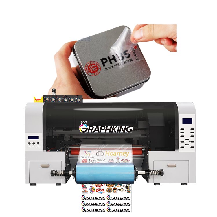 2023 New A3 UV Dtf sticker Printer Direct to Ab Film with Lamination All in One UV LED sticker printing machine