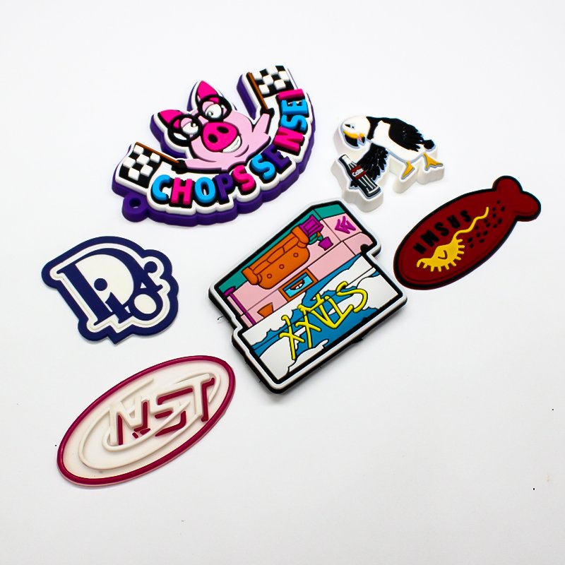 Pvc Patches Manufacturer Sew On Embossed Custom Brand Name 3d Logo Garment