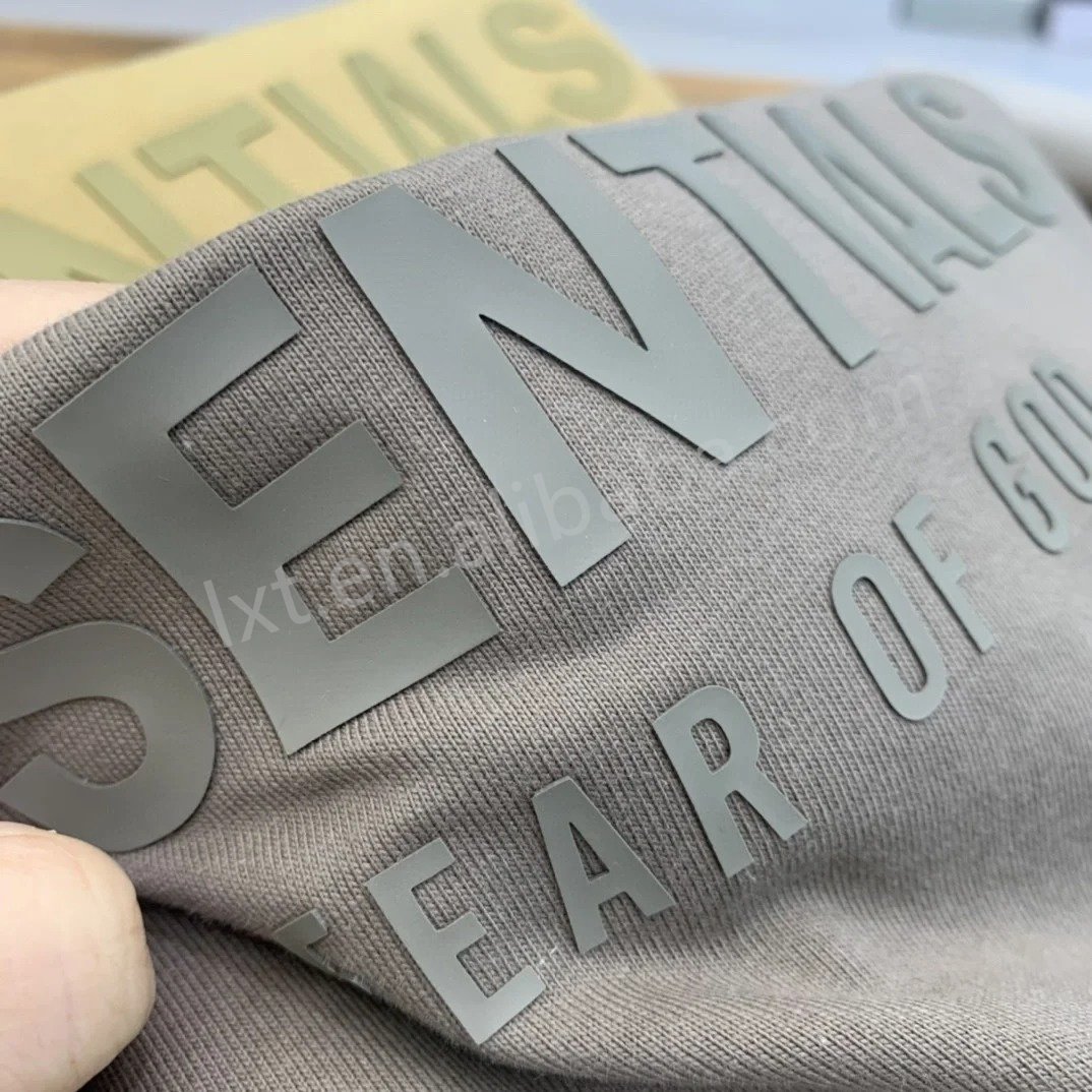 Patch 3D Glossy Silicone Heat Transfer LOGO Label T Shirt Screen Printing Silicone Rubber For T-Shirt