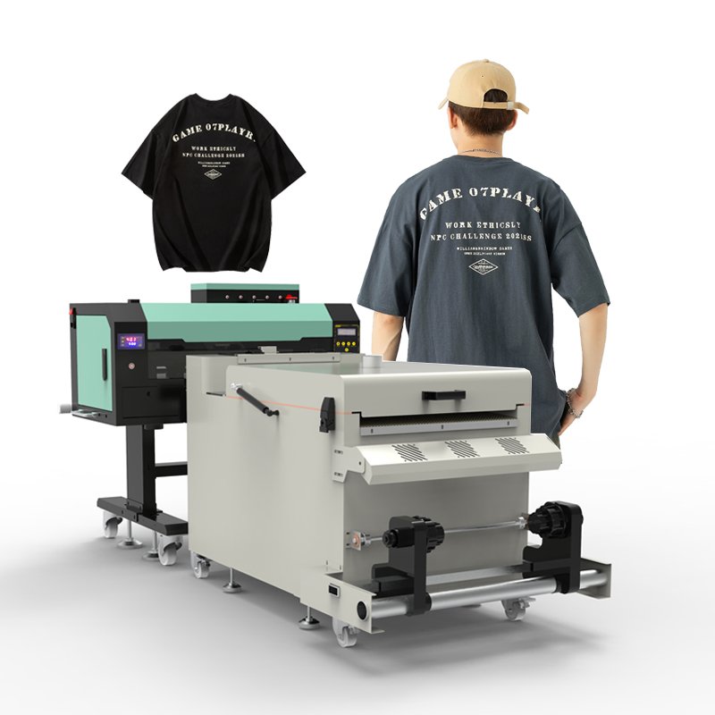 Zhou surmame dtf printer dual head powder shaker impression dtf transfers a3 33cm roll dtf printer for t shirt printing