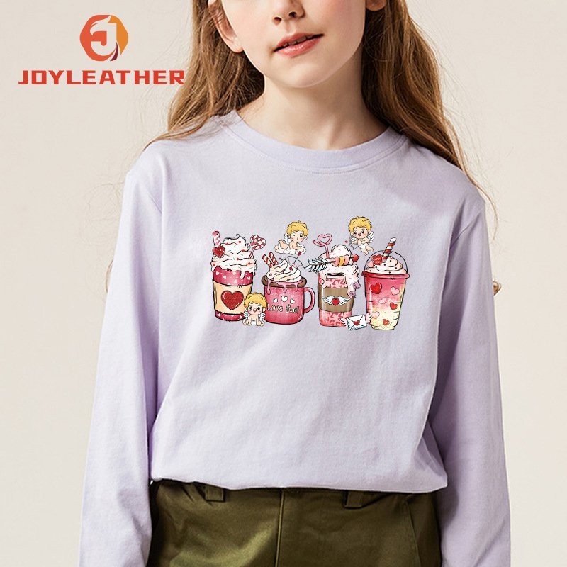 The new Valentine's Day couple costumes high elasticity and washable custom heat transfers designs for t shirts